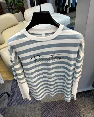 Men’s Striped Long-Sleeve Layered-Effect Tee (Primitive Skateboarding)