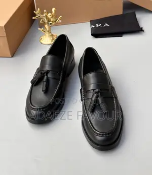 Men’s Black Tassel Loafers
