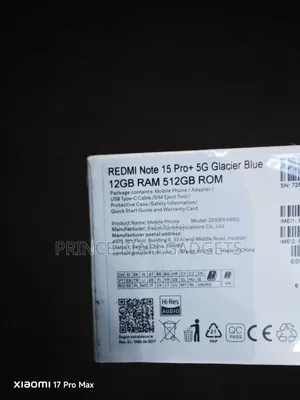 New Xiaomi Redmi Note 15 Pro+ 512 GB Black