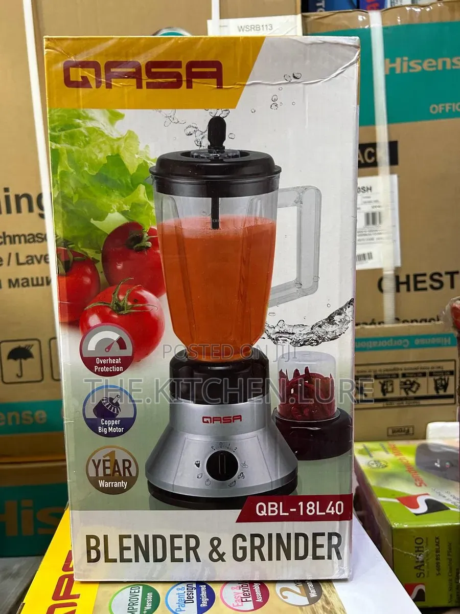 QASA Electric Blender & Grinder Set - 2 Cups