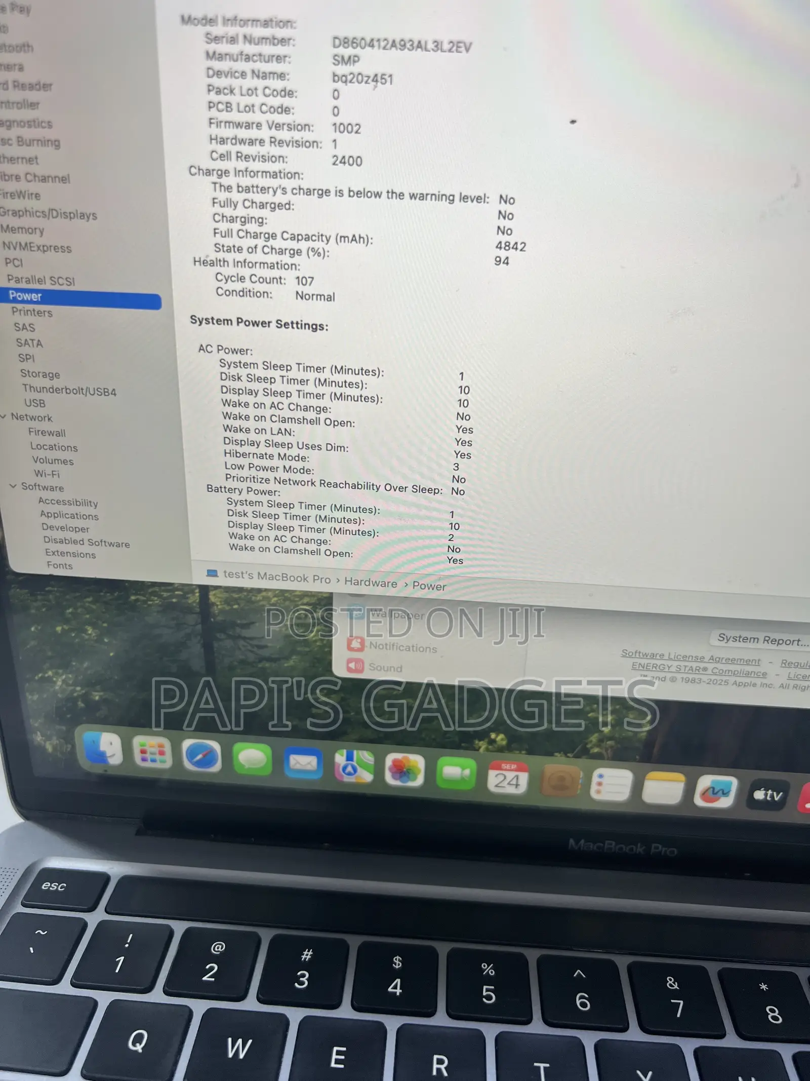 Laptop Apple MacBook Pro 2020 8GB Intel Core i5 SSD 256GB