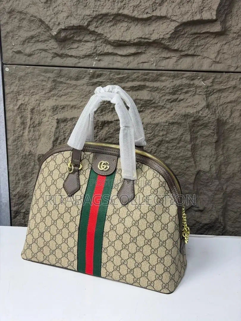 Gucci Ophidia GG Supreme Medium Top Handle Dome Ba