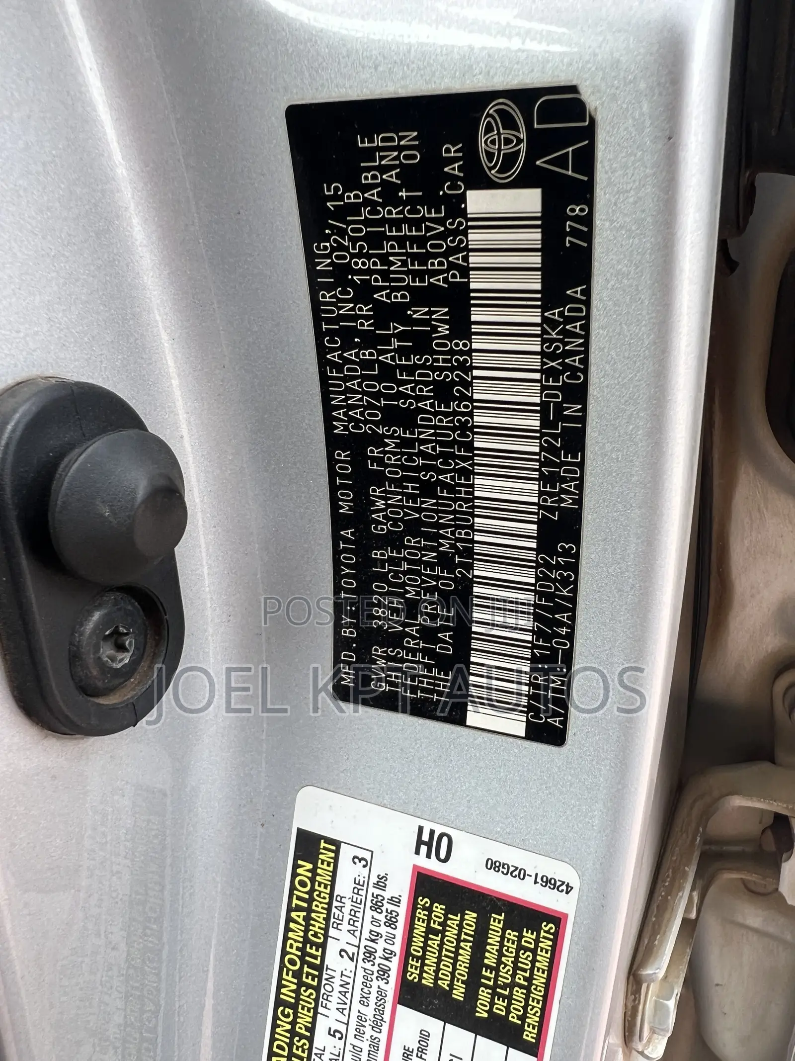 Toyota Corolla 2015 Silver