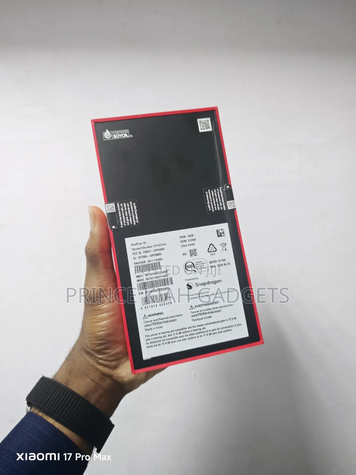 New OnePlus 15 512 GB Purple