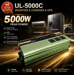 5000w Inverter With Inbuilt 30A Smart Charger With Digital Display