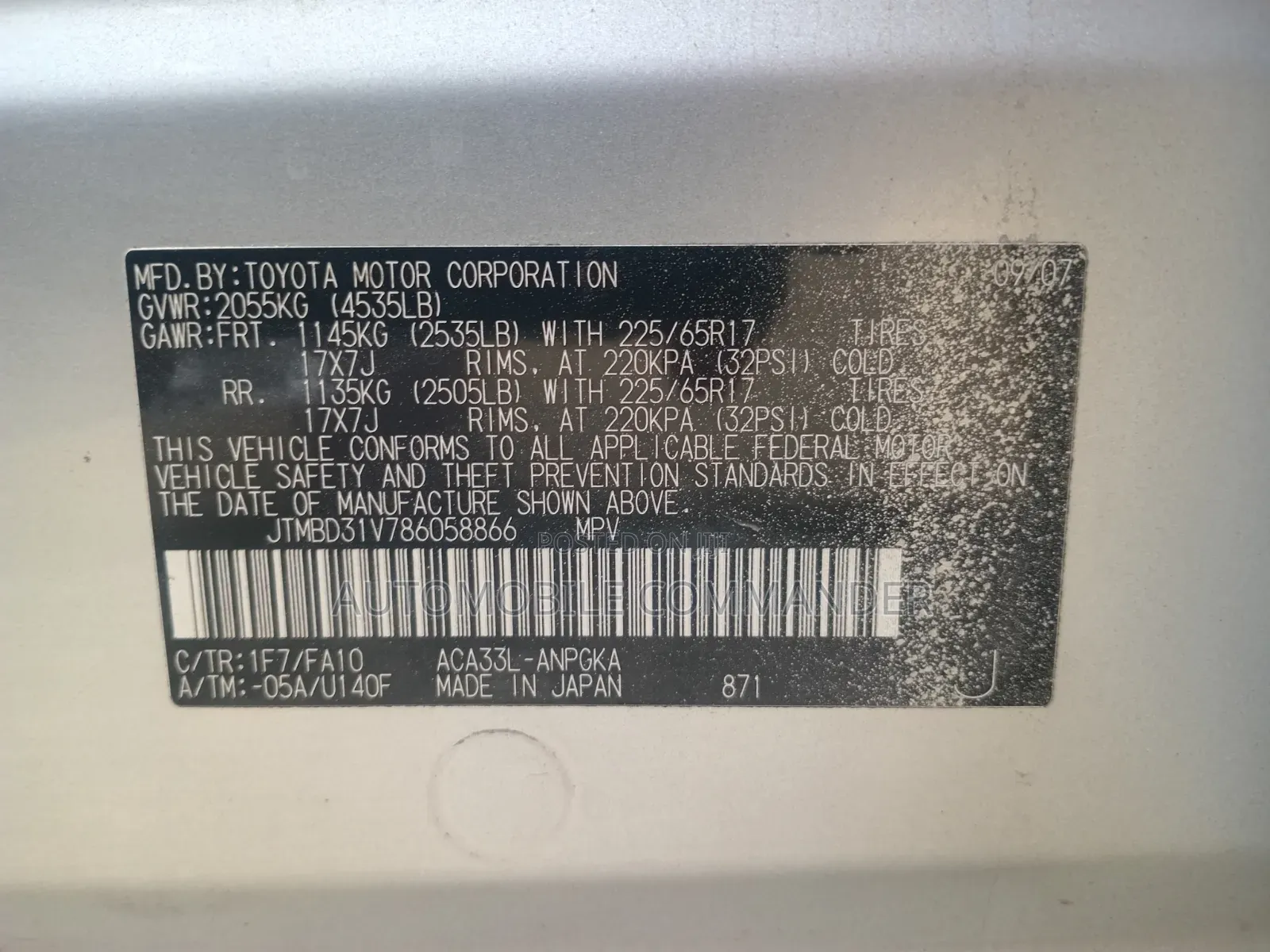 Toyota RAV4 2008 Silver