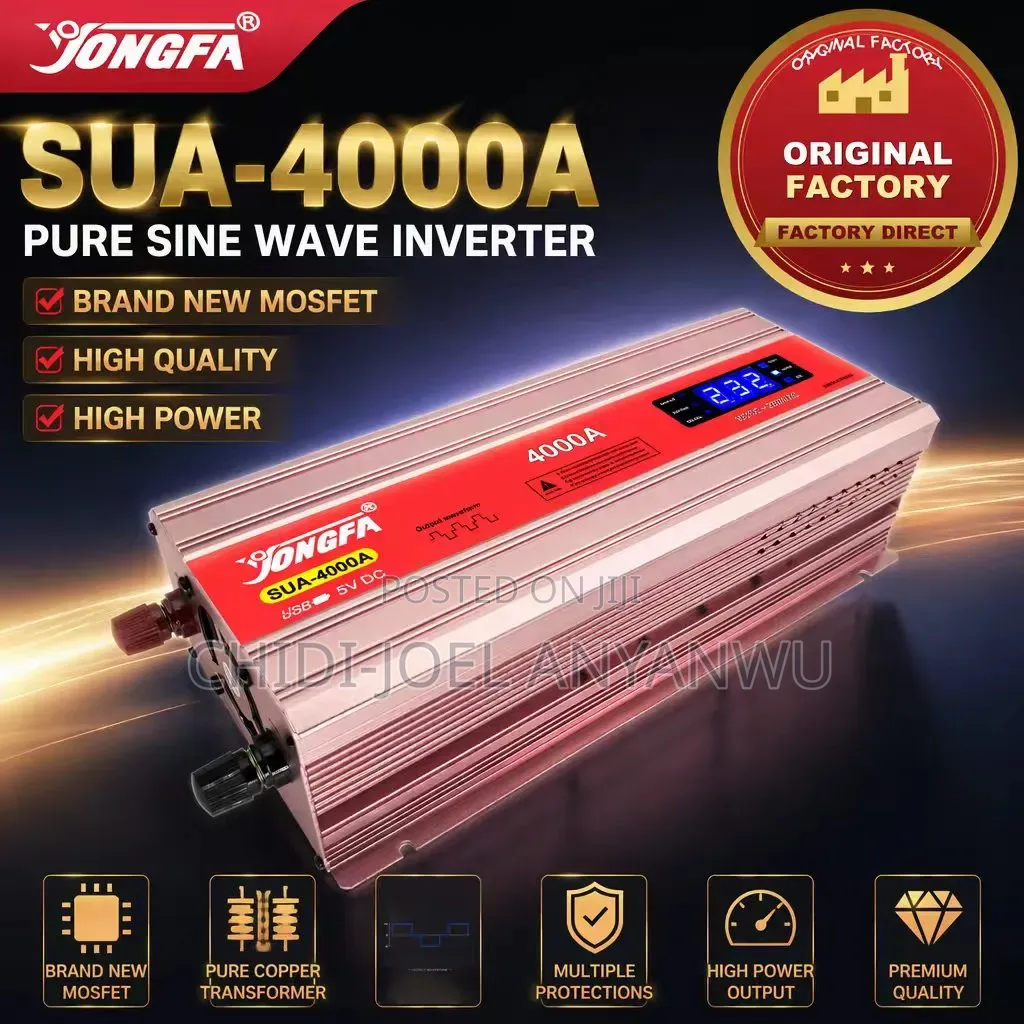 Smart Inverter 12v 4000w Digital Display Lights