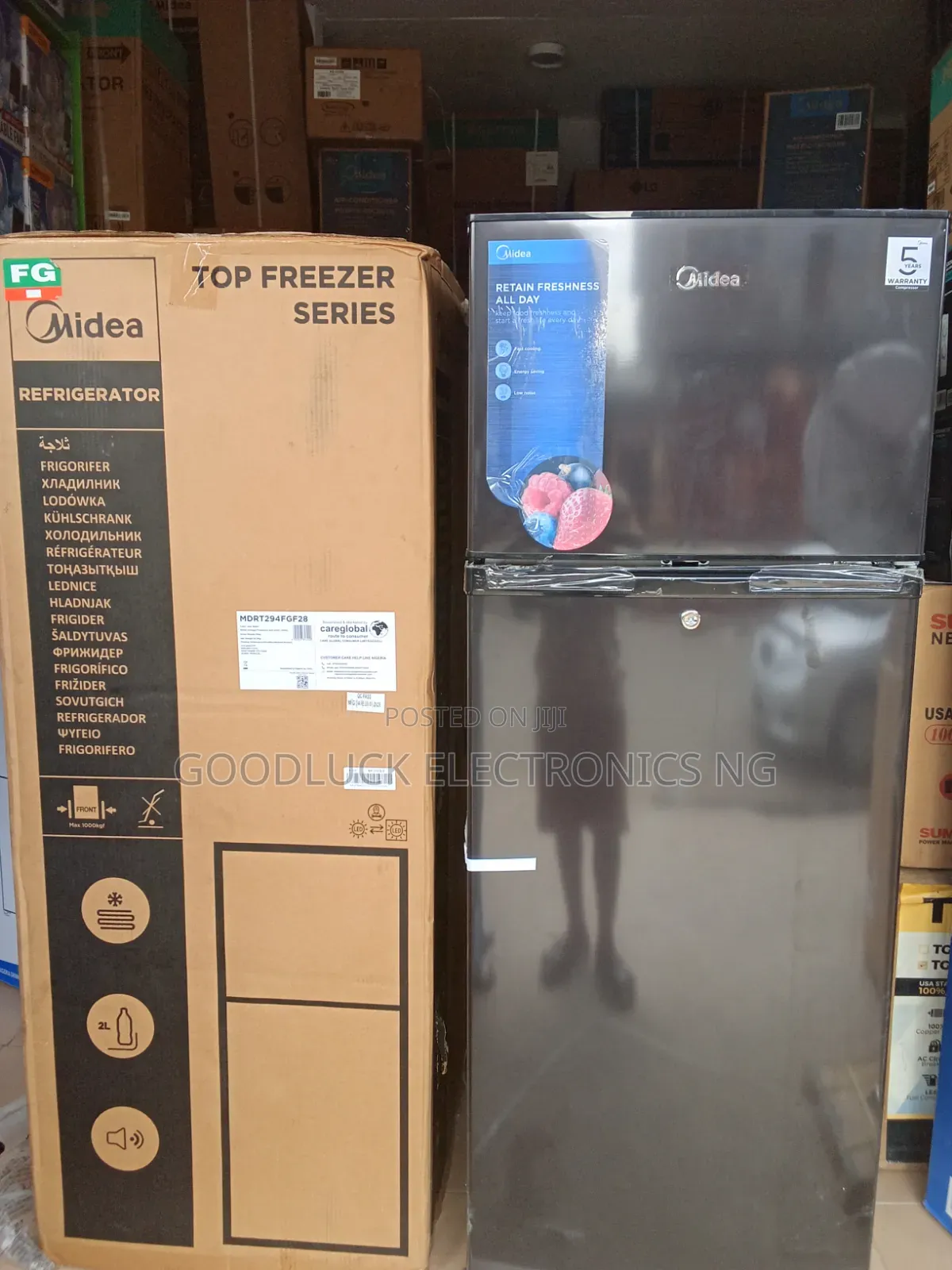 Midea Standing Refrigerator 205l