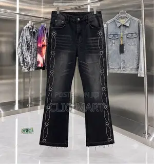 Premium Purple Designer Denim Jeans (Studded & Distressed)
