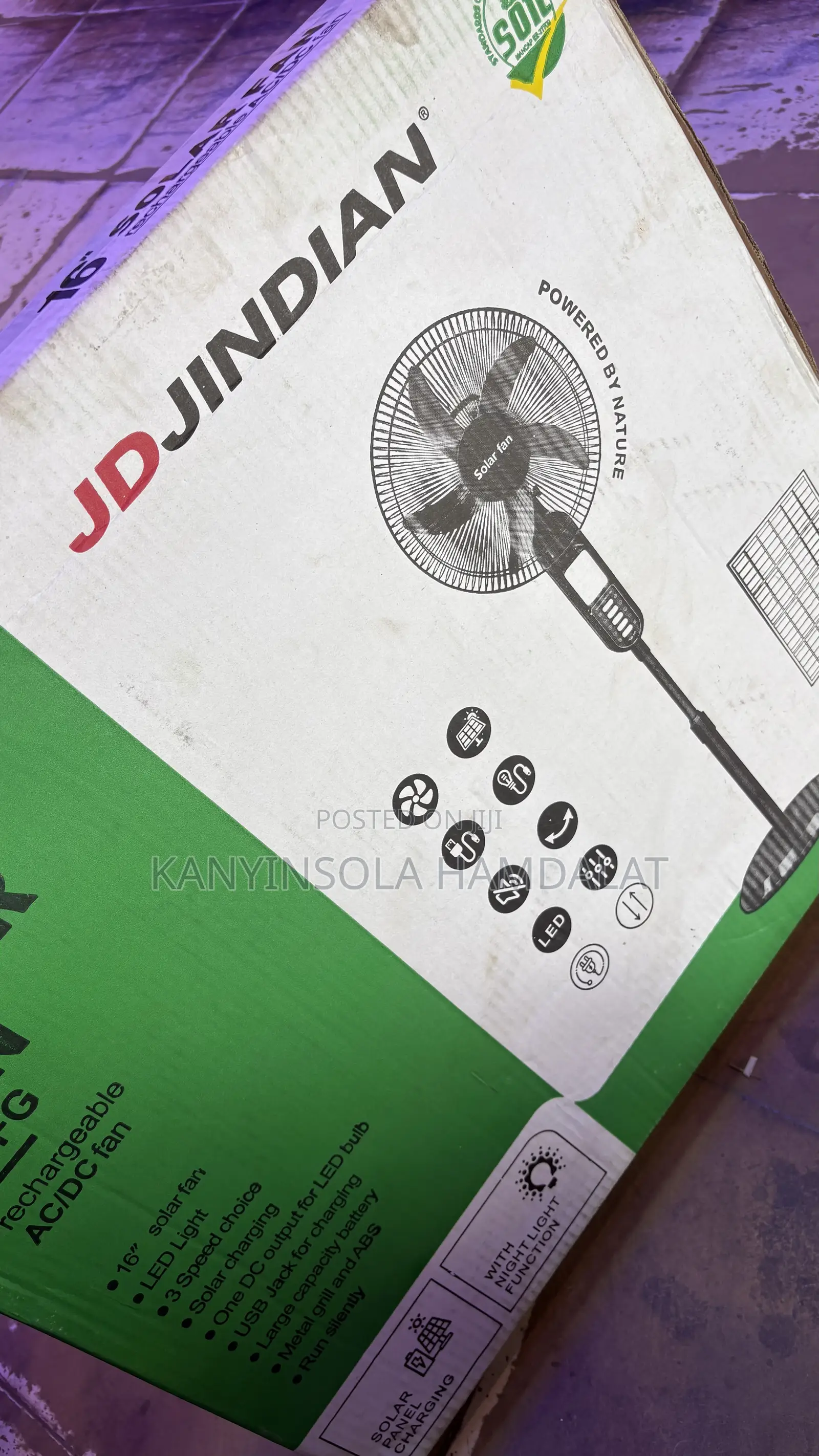JD Solar Fan