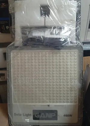 Original Solar Flood Light With Panel 400watts Ganp (Ganp)