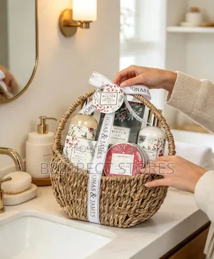 Winterberry and Clementine Beauty Basket Spa Bath Hamper Set
