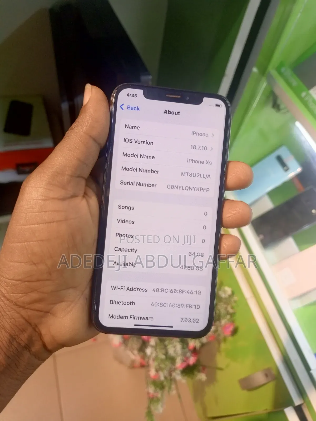 Apple iPhone XS 64 GB Black