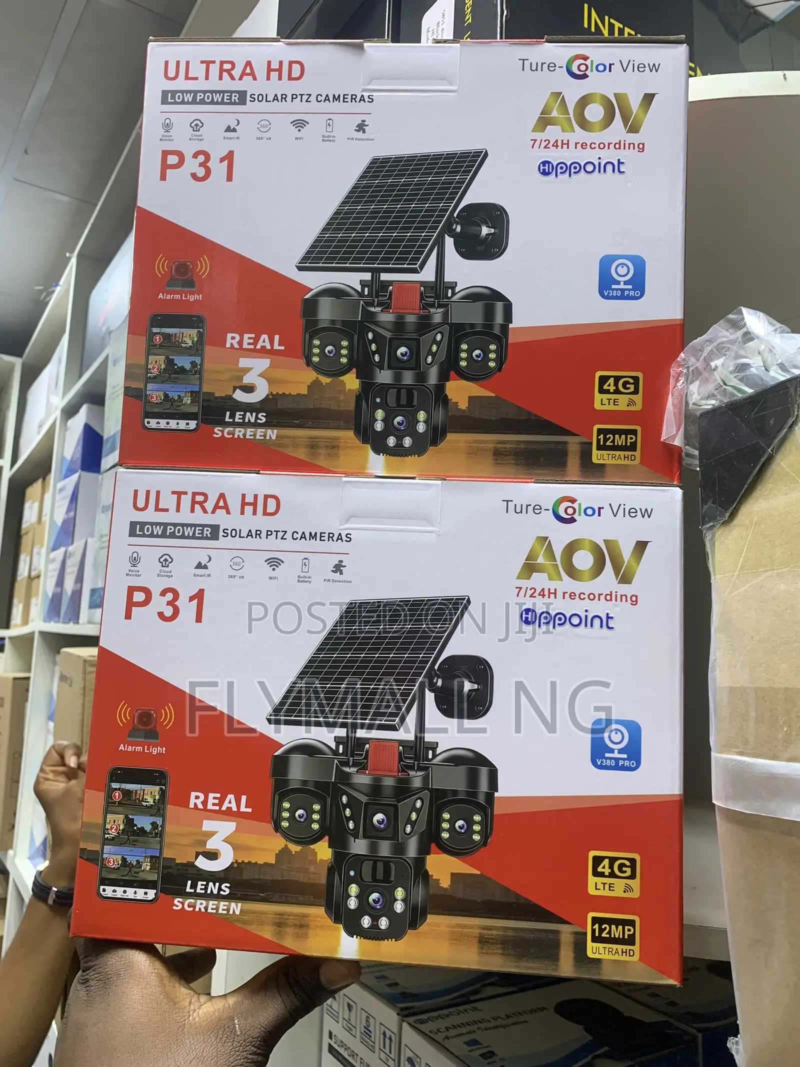 AOV P31 Ultra HD Low Power Solar PTZ Camera.