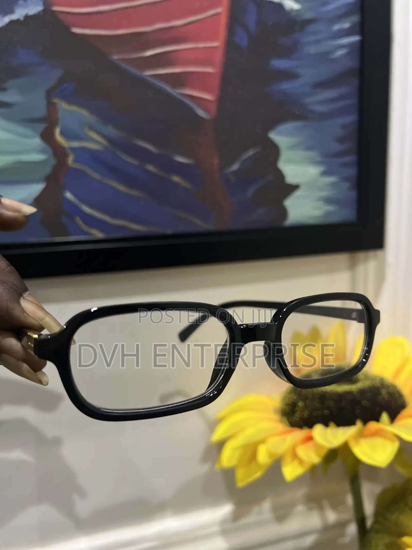 Black Photochromic Multi Focal Reading Glasses.