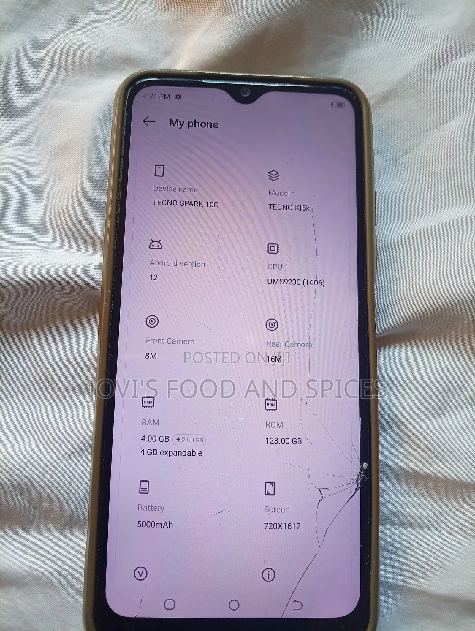 Tecno Spark 10C 128 GB Blue