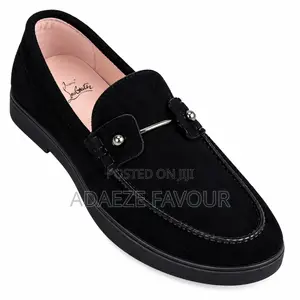 Men’s Black Suede Loafers