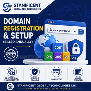 Domain Registration & Setup (Billed Annually)