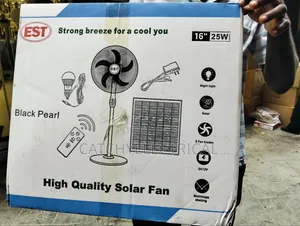 Rechargeable Solar Fan