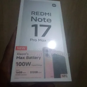 New Xiaomi Redmi Note 17 Pro Max 512 GB Black