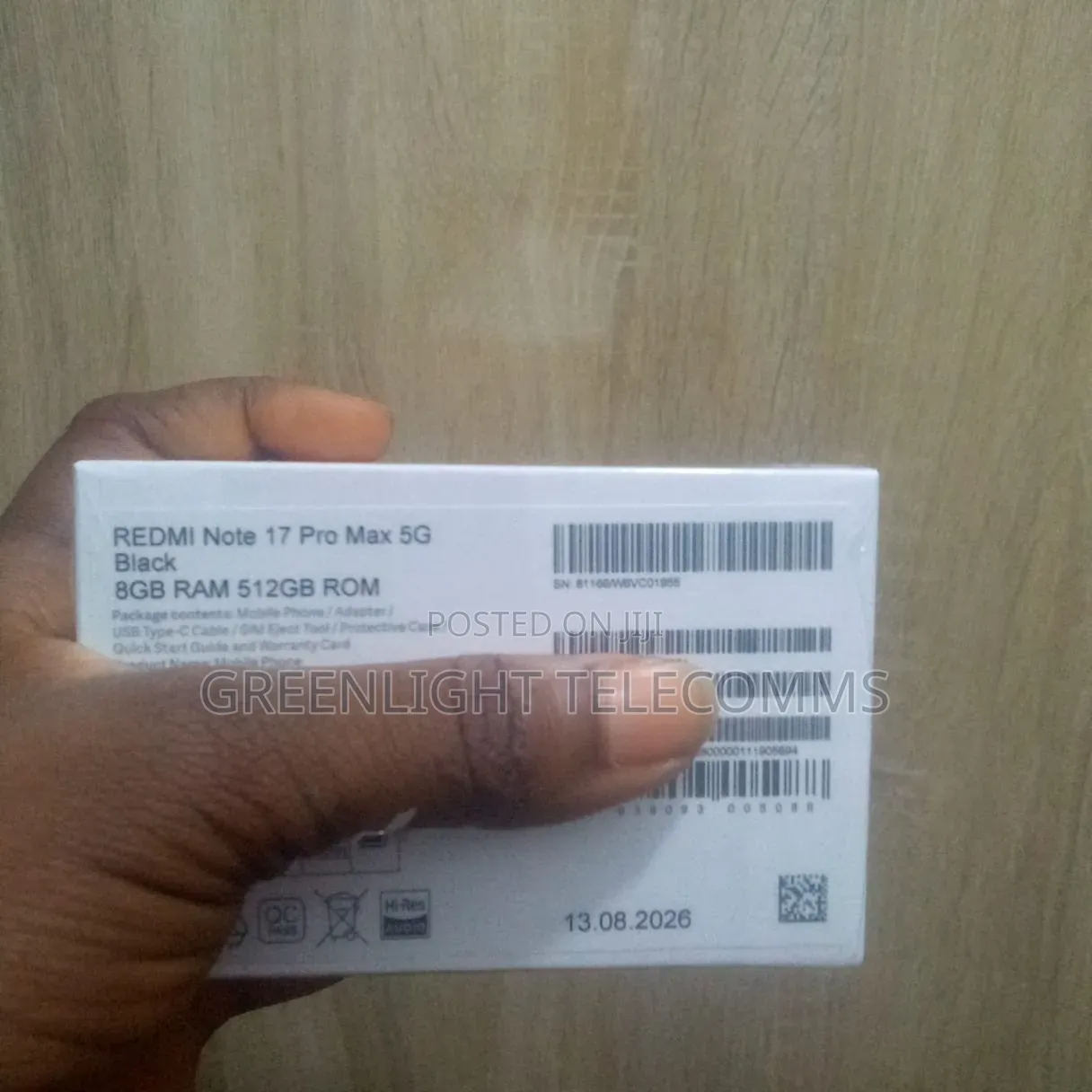 New Xiaomi Redmi Note 17 Pro Max 512 GB Black