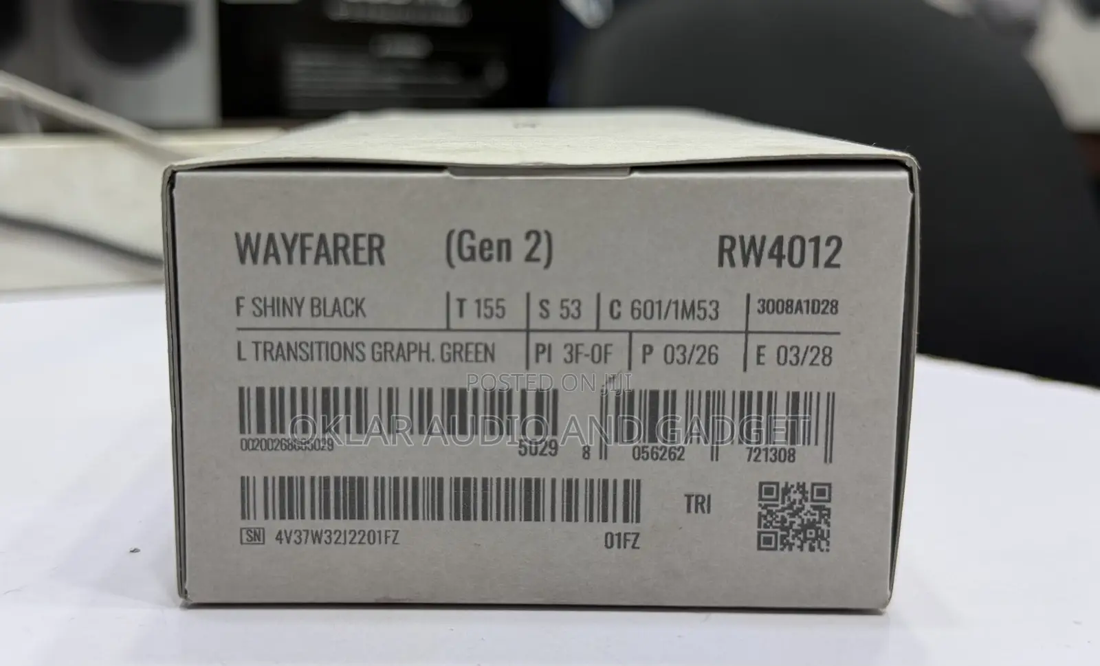 Rayban Meta Wayfarer Gen 2 (Transition Graph Green)