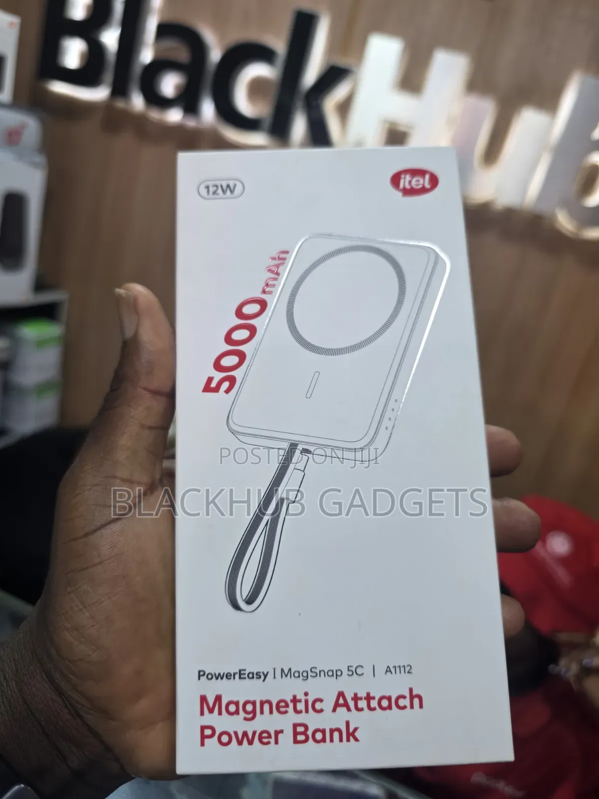 Itel 5000mah Wireless Power Bank 12W