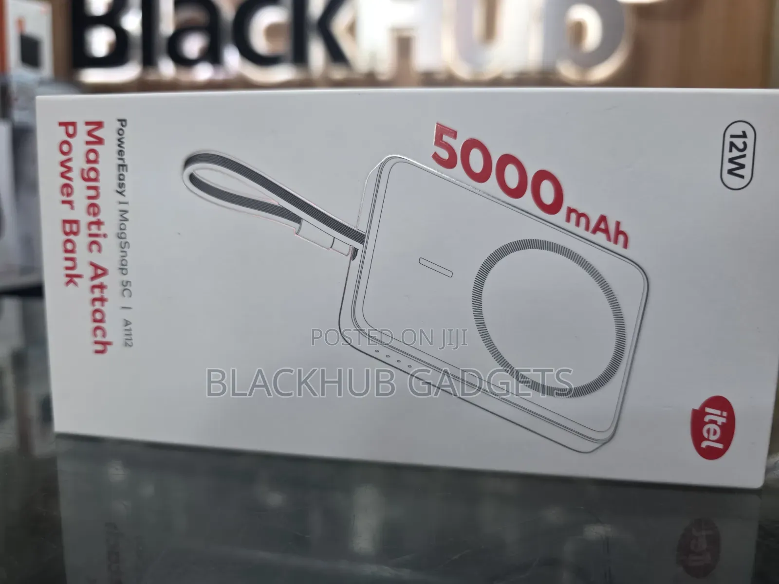 Itel 5000mah Wireless Power Bank 12W