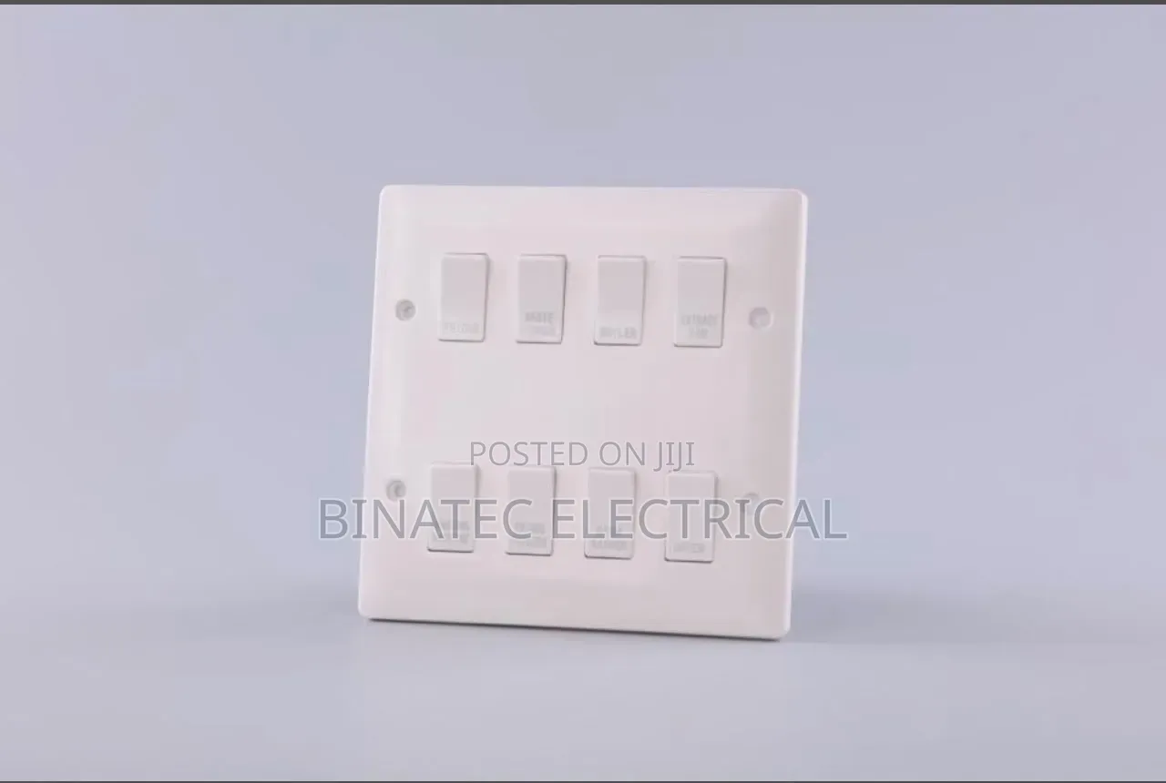 8 Gang Grid Switch – Modular Electrical Switch for Multiple Controls