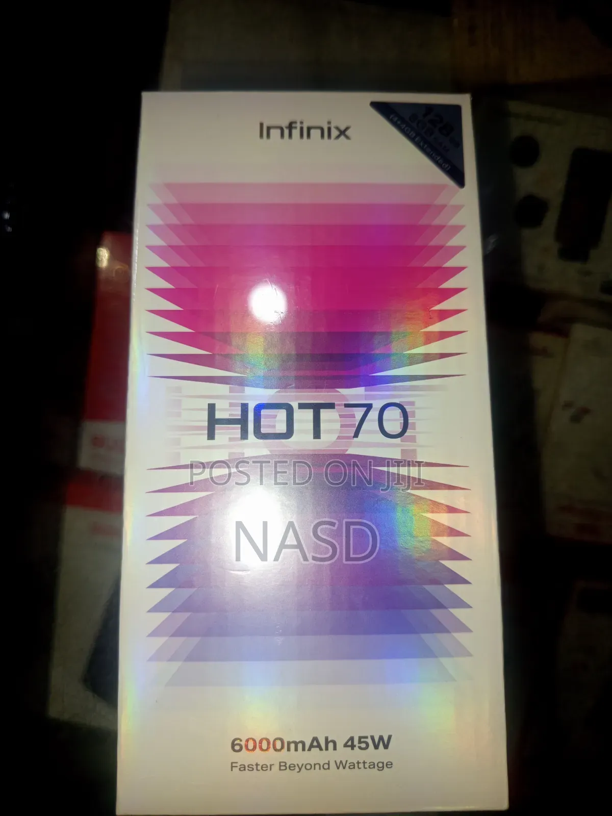 New Infinix Hot 70 128 GB Black