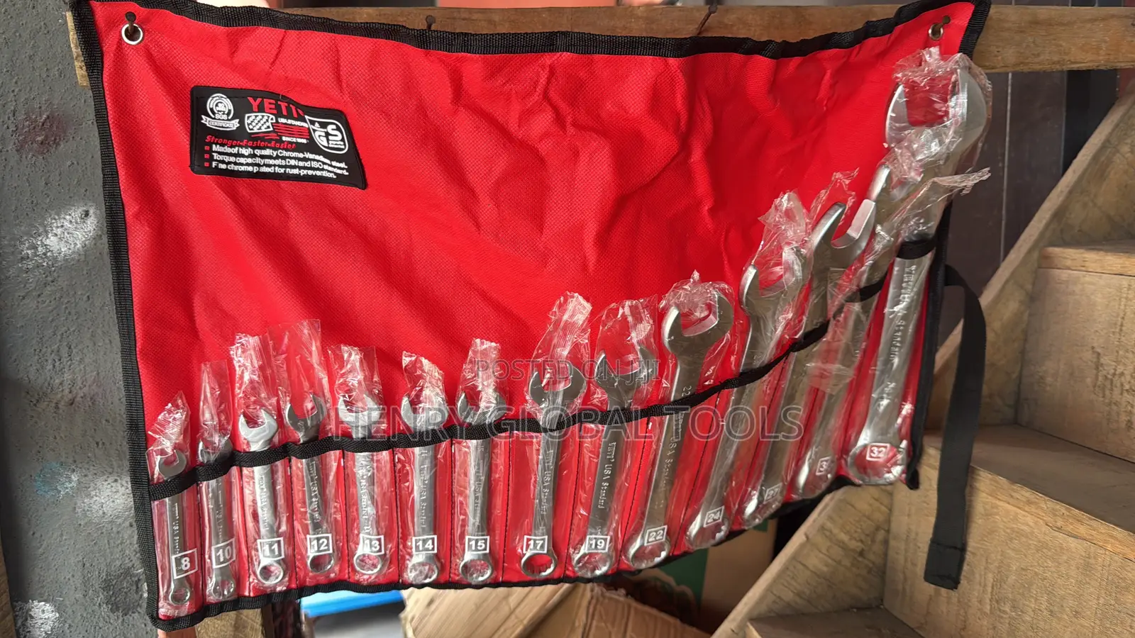 YETI Combination Spanner Set 6–32mm – 18-Piece