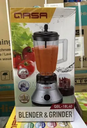 QASADouble Cup Blender & Grinder With Overheat Protection (QBL-18L40)