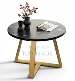 Luxury Round Marble Gold Metal Leg's Centre Table