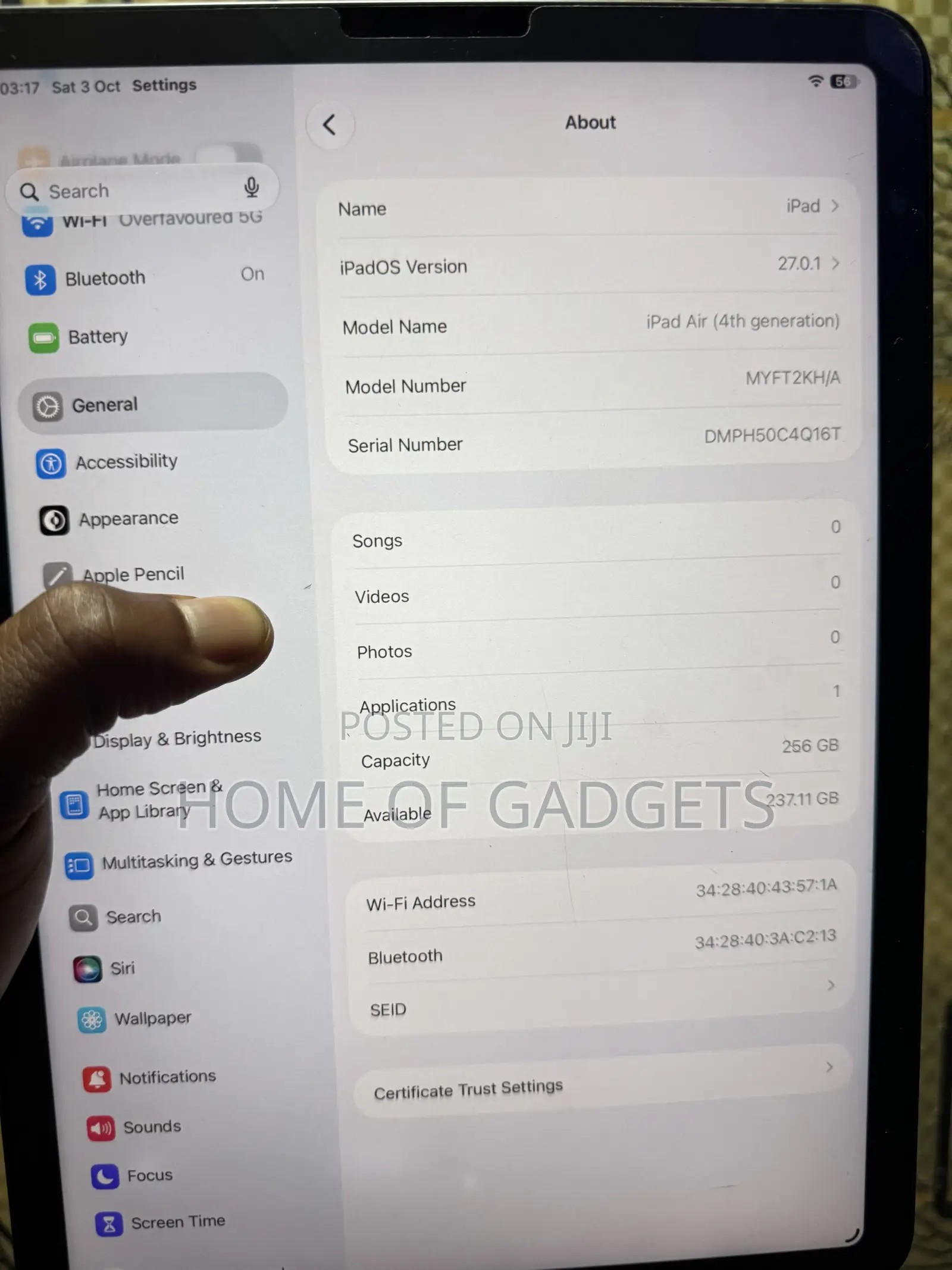 Apple iPad Air (2020) 256 GB Gray