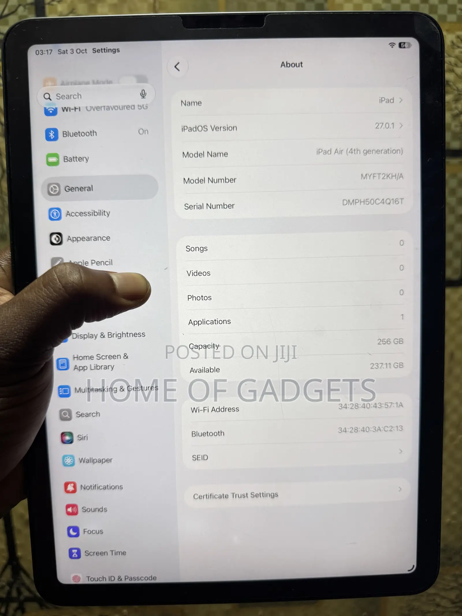 Apple iPad Air (2020) 256 GB Gray