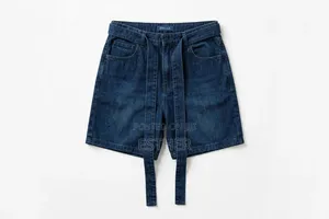 Eyelet Belt Demin Short