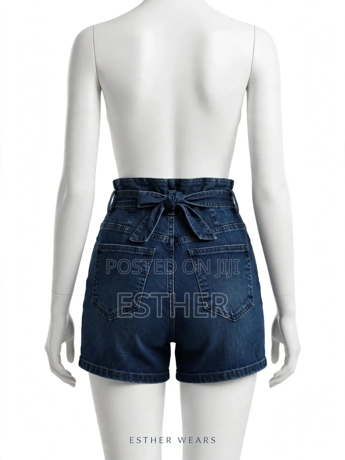Eyelet Belt Demin Short