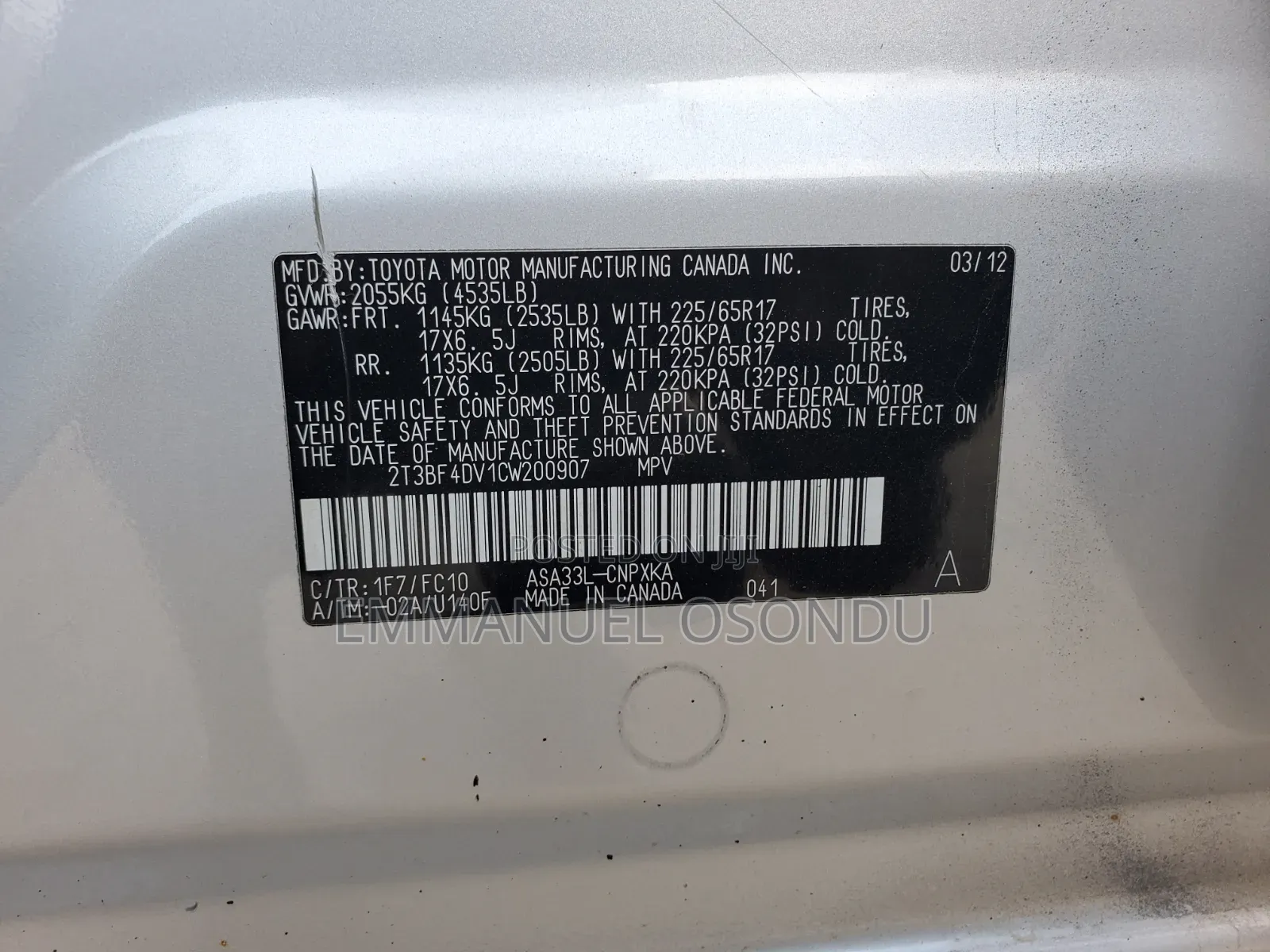Toyota RAV4 2012 Silver