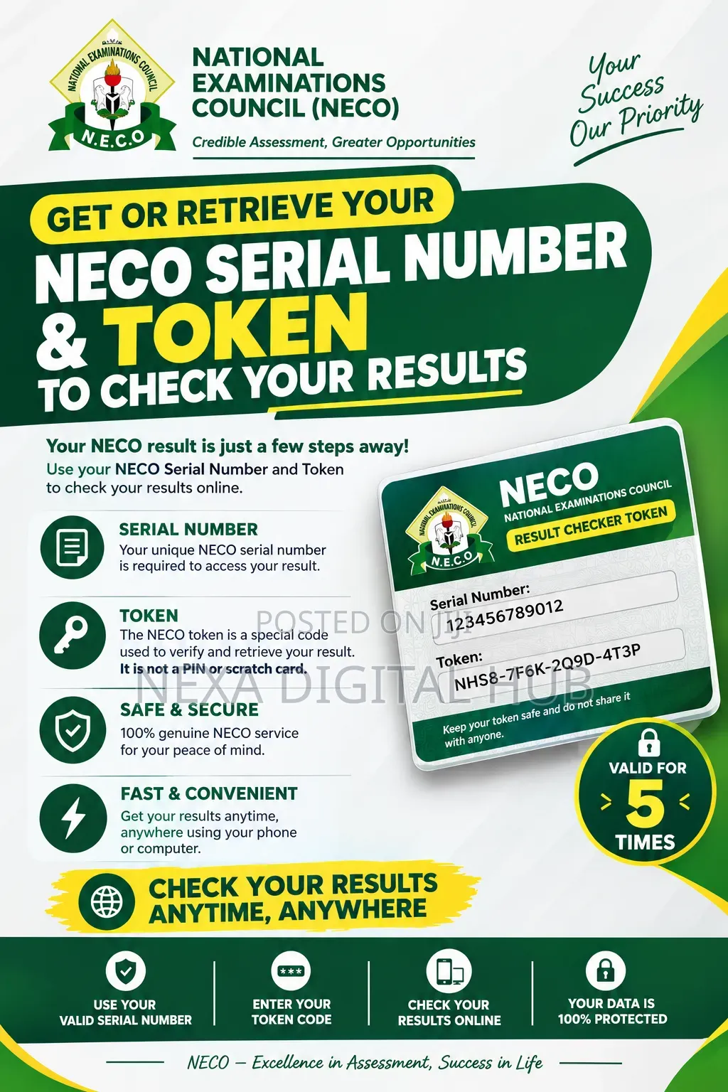 WAEC & NECO Scratch Card ( E-Pin/Token)