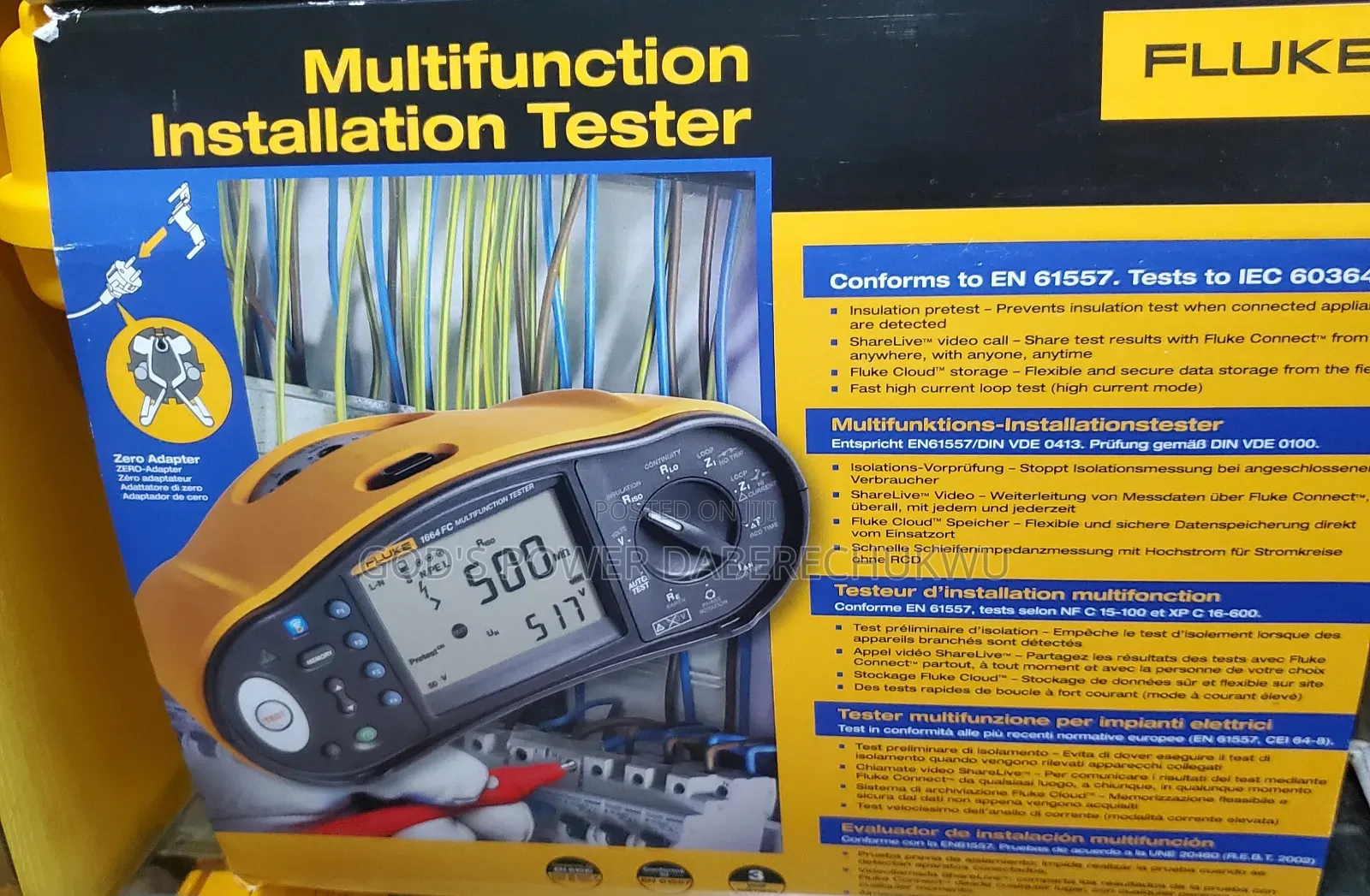 Fluke 1664 FC Multifunction Installation Tester