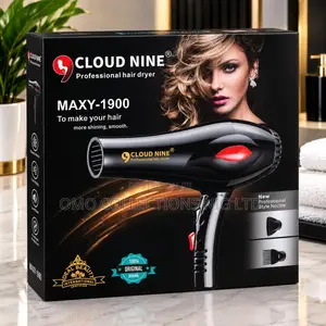 Commercial Cloud Nine MAXY-1900 Professional Hair Dryer – Black