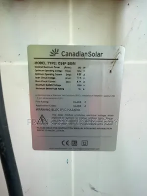Canadian Solar Panels 250w Mono