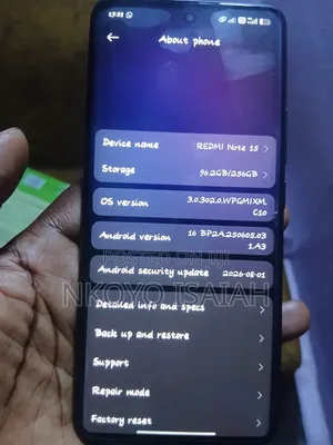 Xiaomi Redmi Note 15 256 GB Black
