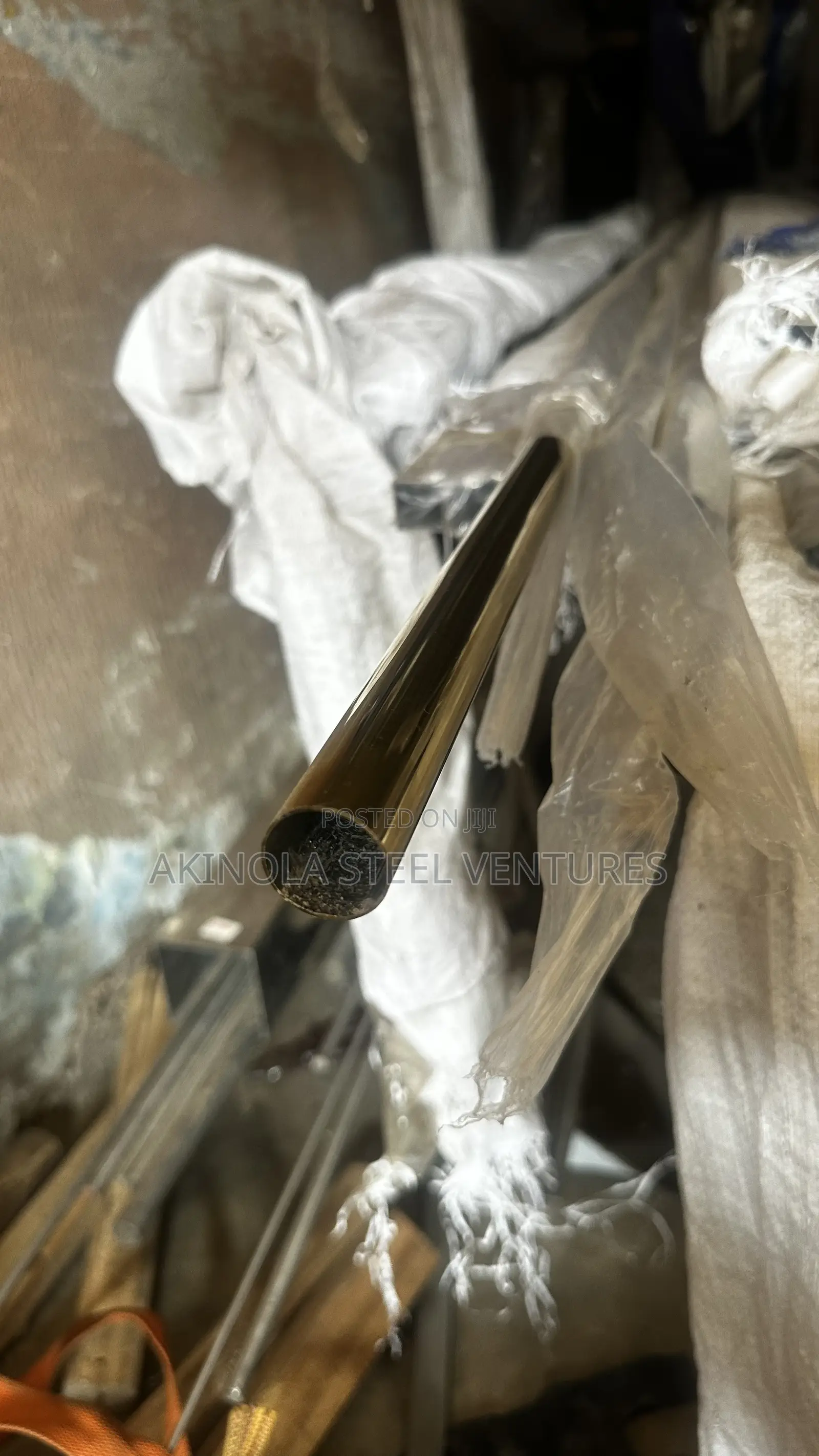 25mm Stainless Gold Pipe