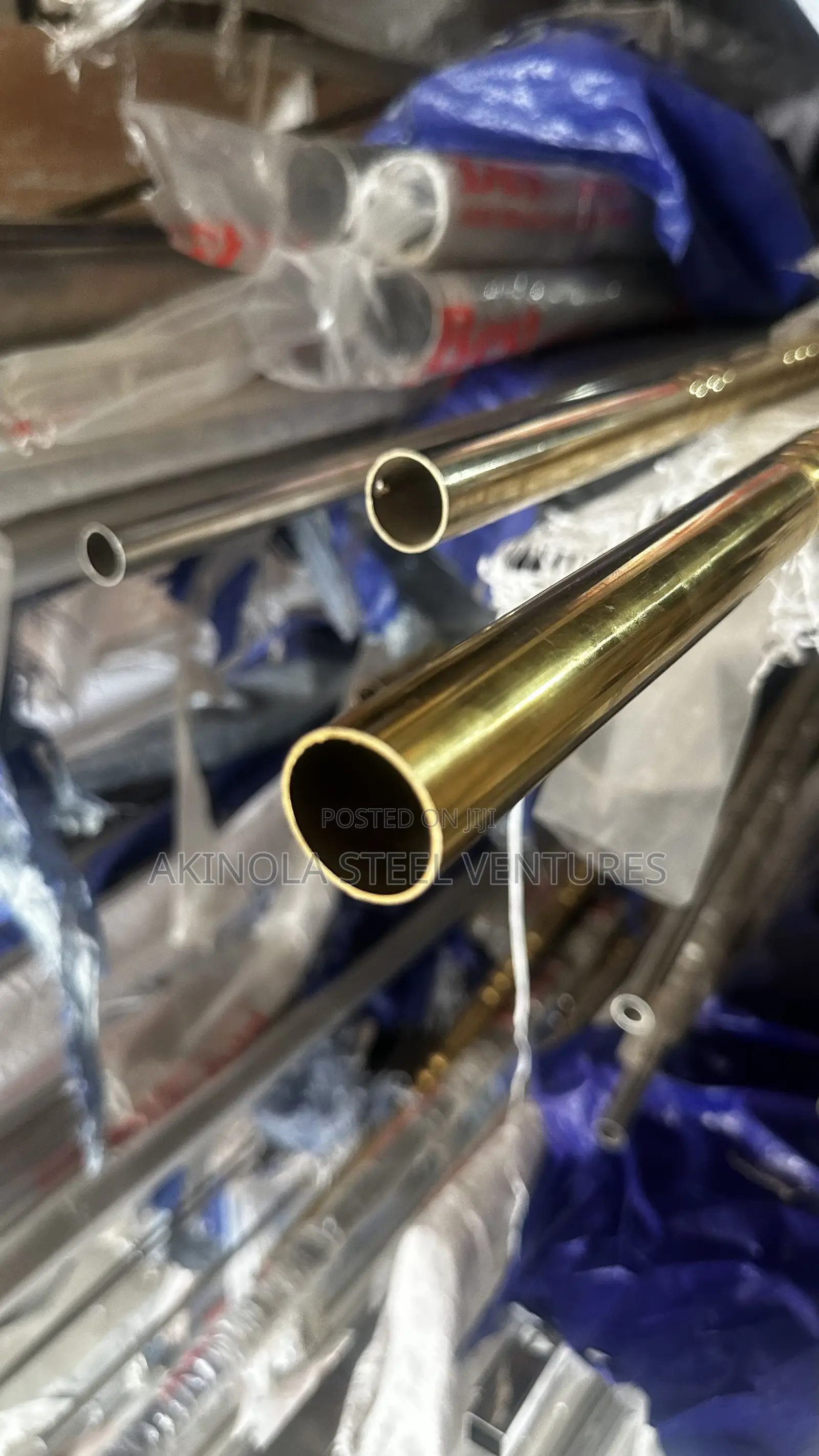 25mm Stainless Gold Pipe