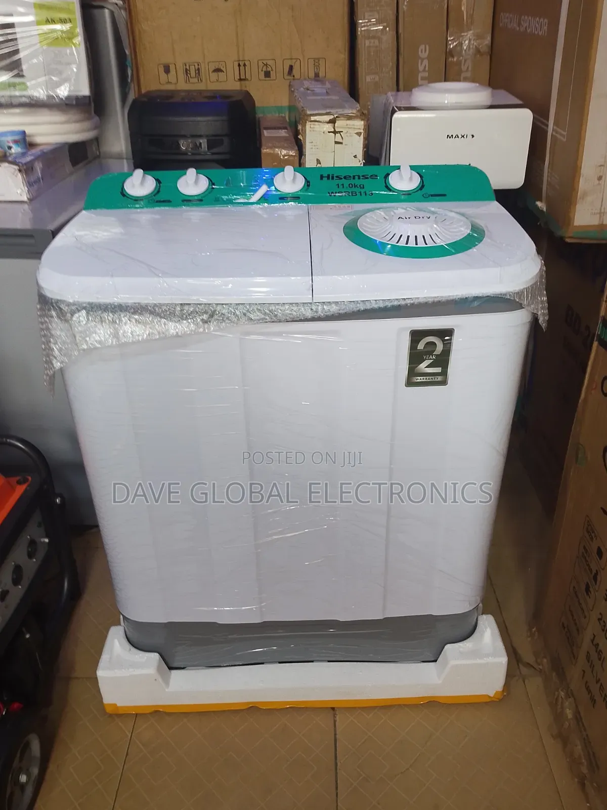Hisense Washing Machine 11kg Twins Top