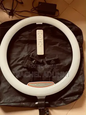 18Inches RGB LED Ring Light With a Wireless Remote and 3 Phone Holders