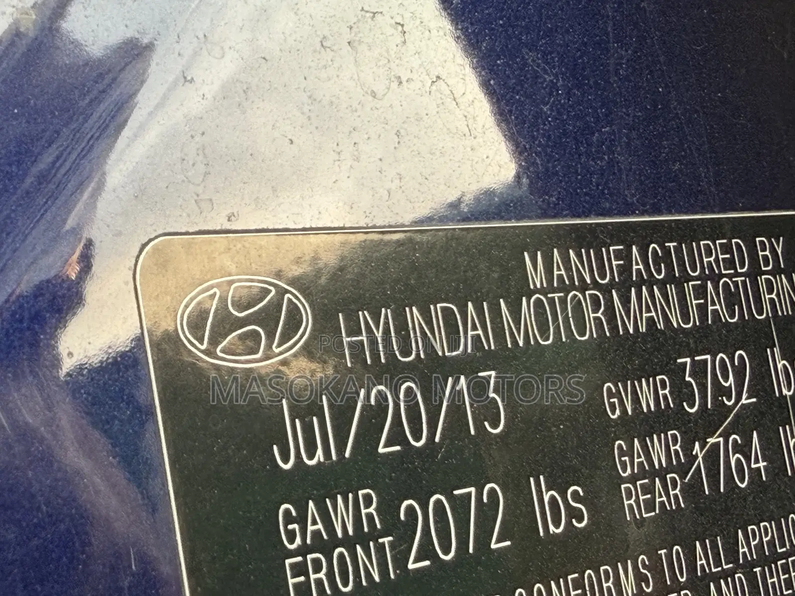 Hyundai Elantra 2013 Blue