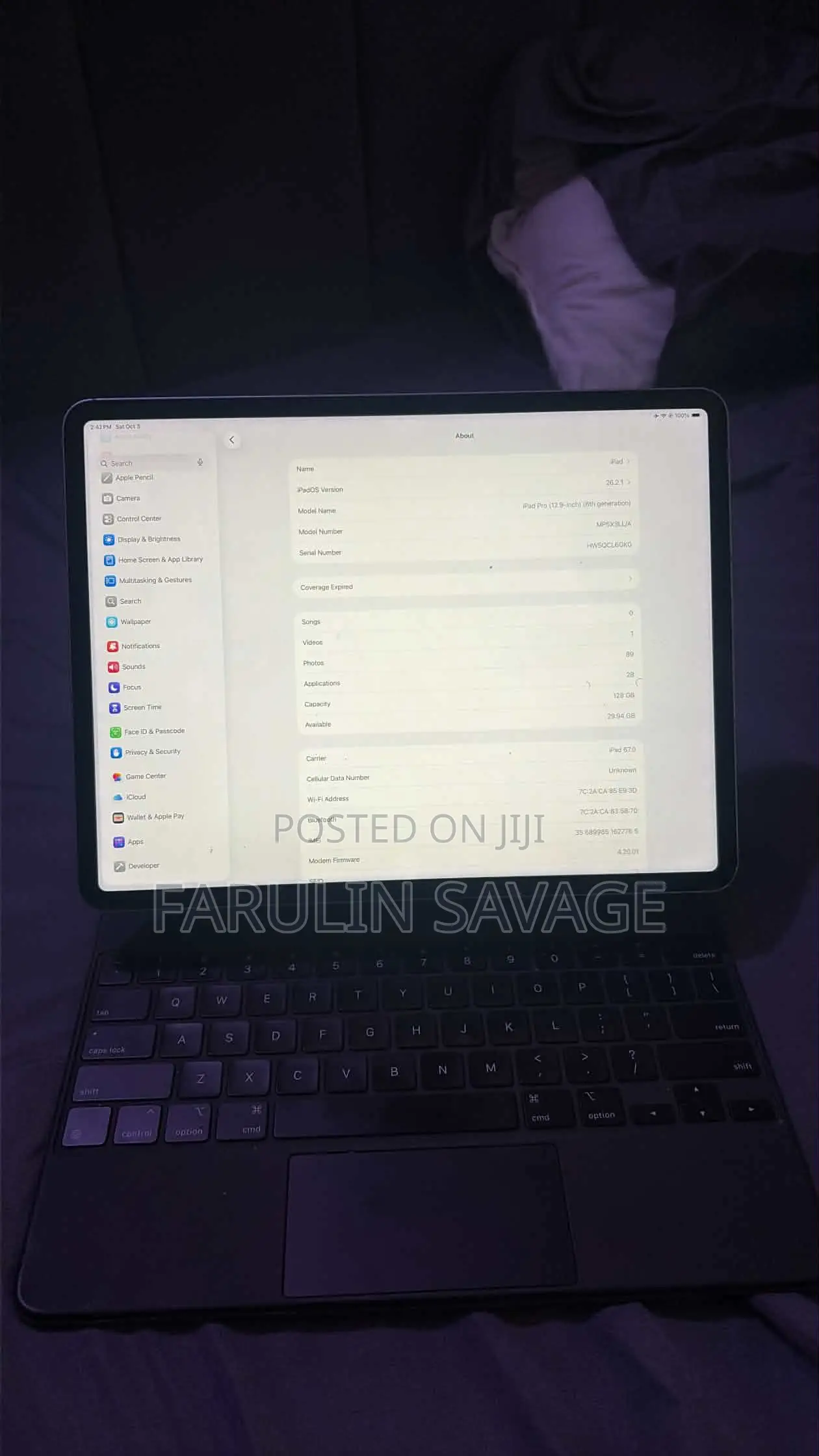 Apple iPad Pro 12.9 (2022) 128 GB Gray