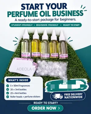 Perfume Oil Business Starter Package, FREE Delivery Nationwide